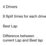 Stop watch Prisma for 4 drivers