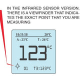 Tyre Pressure Gauge + IR-Temperature + Stopwatch HIPREMA 4