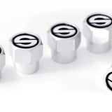 Sparco 5 Valve Caps Aluminum Black