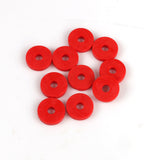 Rubber Washer 6x20mm Red 10-Pack