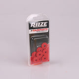 Rubber Washer 6x20mm Red 10-Pack
