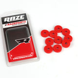 Rubber Washer 6x20mm Red 10-Pack