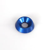 Aluminium Washer Countersunk 6x18mm Blue 10-Pack