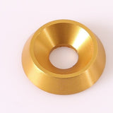 Aluminium Washer Countersunk 6x18mm Gold 10-Pack