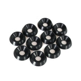 Aluminium Washer Countersunk 6x18mm Black 10-Pack