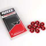 Aluminium Washer Countersunk 6x18mm Red 10-Pack