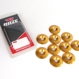 Aluminium Washer Countersunk 8x34mm Gold 10-Pack