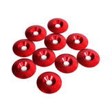 Aluminium Washer Countersunk 8x34mm Red 10-Pack