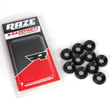 Aluminium Washer Countersunk 8x19mm Black 10-Pack