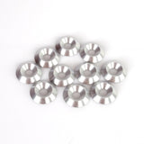 Aluminium Washer Countersunk 6x20mm Silver 10-Pack