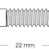 Allen key screw 6x20, countersunk