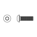 Allen key screw 6 x 16 Rounded Head