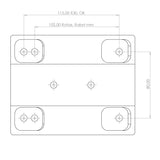 Engine mounting plate adjustable mount