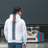 Hoodie Martini Big Stripes White